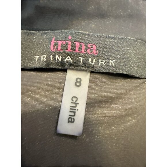 Trina Turk Miley Bell Sleeve Sheath Dress Womens Sz 8 Cocktail Party Floral EUC - Picture 5 of 6